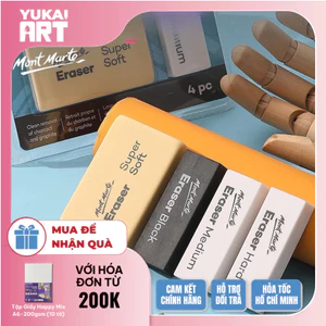 Bộ 4 Gôm Tẩy Chuyên Nghiệp Mont Marte