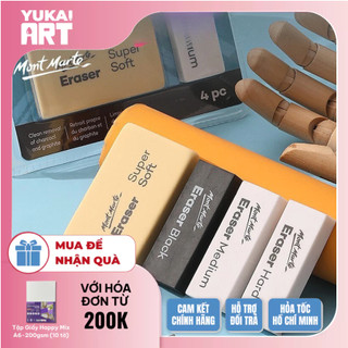 [Hỏa tốc HCM] Bộ 4 Gôm Tẩy Chuyên Nghiệp Mont Marte