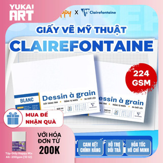 [Hỏa tốc HCM] GIẤY VẼ MỸ THUẬT CANSON PHÁP  224GSM