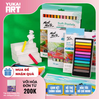 [Hỏa tốc HCM] Bộ phấn tiên Mont Marte - Soft Pastels Mont Marte 12/24/36 màu