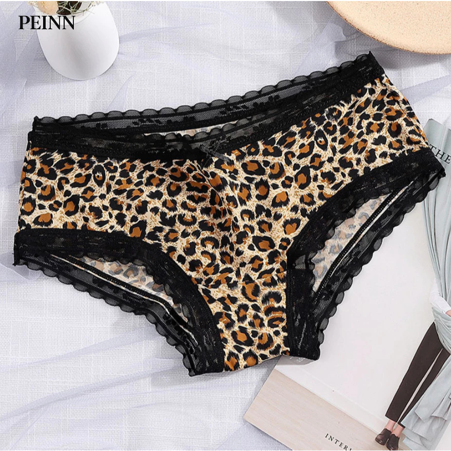 [Peinn] Quần lót thun lạnh họa tiết da báo QLS68
