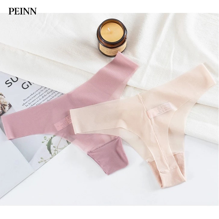 [Peinn] Quần lọt khe, quần lót nữ lọt khe voan lạnh tàng hình siêu nhẹ siêu mát chống hằn QLS68