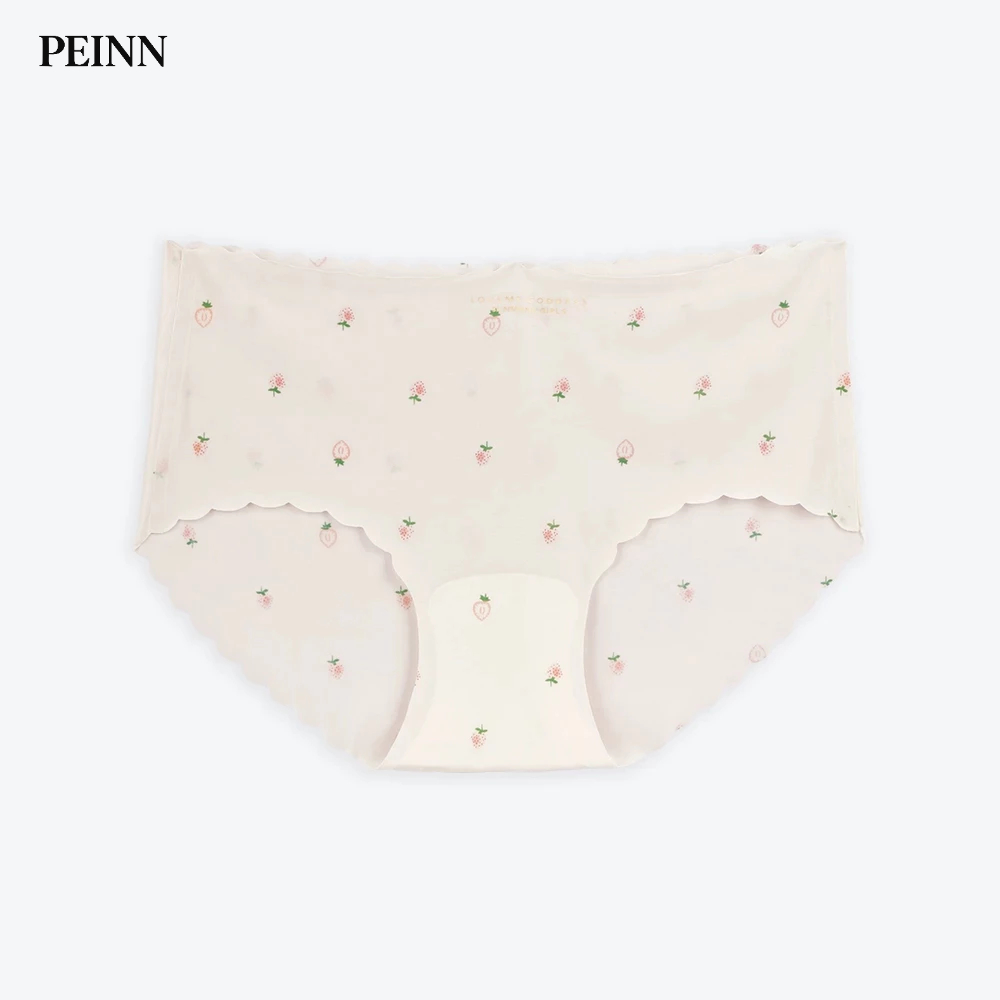 [Peinn] Quần Chip Lụa Băng QLS59 Họa Tiết Dâu Tây, Mềm Mịn, Nhẹ Nhàng, Thư Giãn