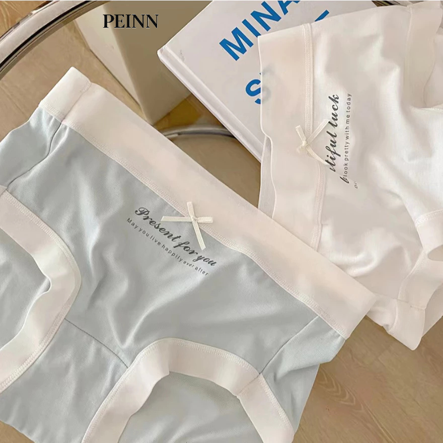 [Peinn] quần lót nữ cạp cao cotton lụa kháng khuẩn siêu mềm cạp viền lụa QLS55
