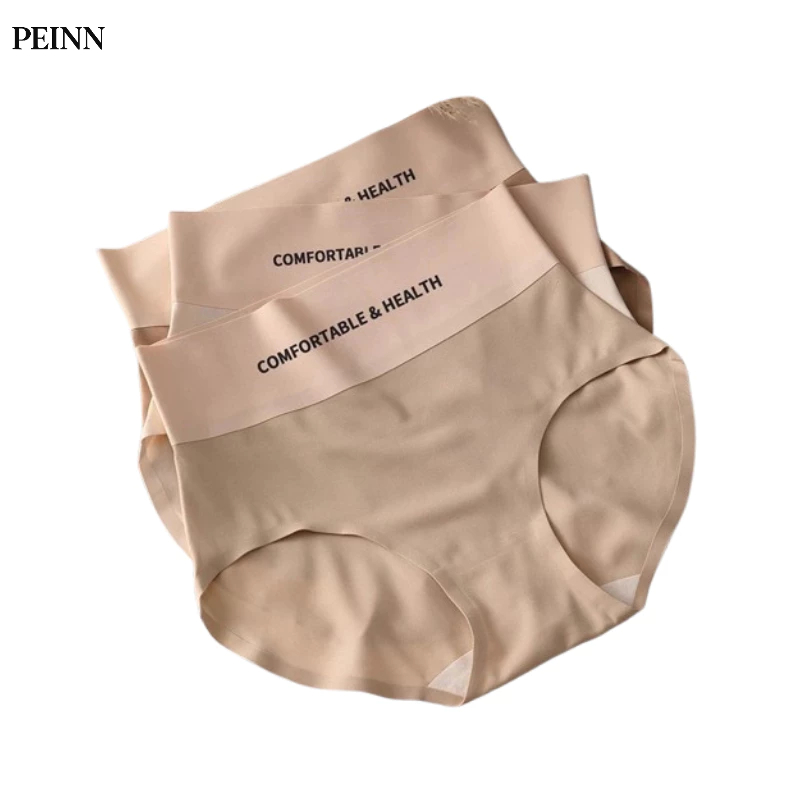 [Peinn] Quần lót nữ đúc su QLS68 cạp cao ôm bụng tàng hình in chữ
