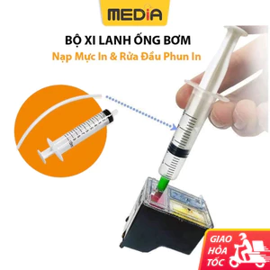 Ống Xi Lanh Mực In Ống Bơm Nạp Mực In Ngâm Rửa Đầu Phun Ống Chiết Dung Dịch Kèm Ống Nhựa Và Kim Bơm