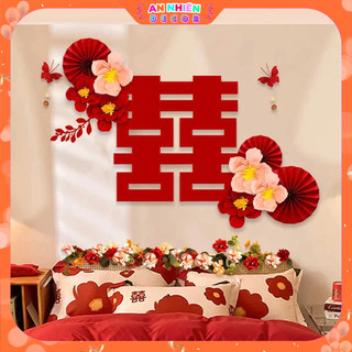 Set Trang Trí Phòng Cưới, Phòng Tân Hôn – Sang Trọng, Lãng Mạn, Kèm Bơm Tay, Băng Dính Và Hoa Hồng