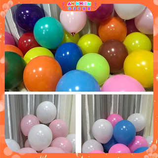 Set 30/50/100 Bóng Bay Trang Trí Sinh Nhật Kỷ Yếu, Decor Trang Trí Phòng Tân Hôn Loại Dày Dặn siêu Đẹp BB6