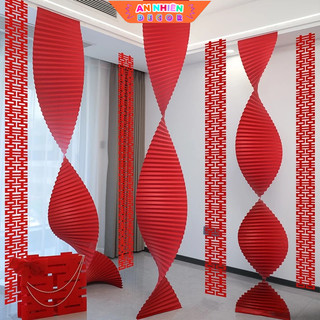 Giấy Thả Trần Đỏ Trang Trí 3x30cm – Decor Tết Nguyên Đán 2026 & Trang Trí Cưới Hỏi Sang Trọng