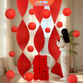 Giấy Thả Trần Đỏ Trang Trí 3x30cm – Decor Tết Nguyên Đán 2026 & Trang Trí Cưới Hỏi Sang Trọng