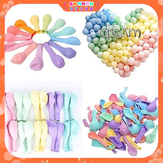 [Sỉ] Combo Trộn 100 Bóng Bay Pastel Cao Su 25cm – Mix Nhiều Màu Trang Trí Tiệc, Sinh Nhật, Cưới Hỏi