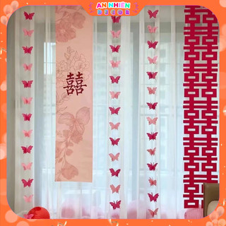 Dây Hồ Điệp 3D Trang Trí Decor Phòng Cưới, Tân Hôn, Lễ Tết, Kỷ Yếu Hottrend PKC6