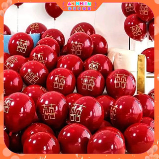 Combo 30 Quả Bóng Bay Siêu Nhũ Đỏ Mix Trang Trí Phòng Cưới, Tân Hôn Siêu Đẹp Giá Rẻ Cho Cô Dâu ChúRể