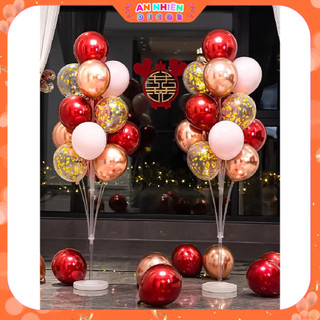 Combo 30 Quả Bóng Bay Siêu Nhũ Đỏ Mix Trang Trí Phòng Cưới, Tân Hôn Siêu Đẹp Giá Rẻ Cho Cô Dâu ChúRể