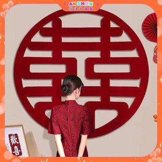 Chữ Hỷ Dạ Đỏ Trang Trí Phòng Cưới, Tân Hôn, Rạp Đám Cưới, Đám Hỏi Cho Cô Dâu Chú Rể Hiện Đại