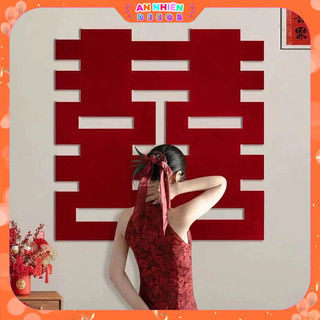 Chữ Hỷ Dạ Đỏ Trang Trí Phòng Cưới, Tân Hôn, Rạp Đám Cưới, Đám Hỏi Cho Cô Dâu Chú Rể Hiện Đại