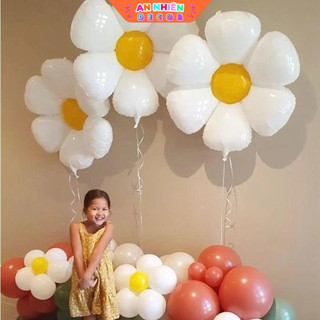 Bóng Hoa Cúc Trắng Trang Trí Sinh Nhật Phong Cách Hàn Quốc Siêu Dễ Thương BBN6