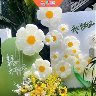 Bóng Hoa Cúc Trắng Trang Trí Sinh Nhật Phong Cách Hàn Quốc Siêu Dễ Thương BBN6