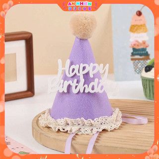 Mũ Dạ Ren Siêu Cute Trang Trí Sinh Nhật, THôi Nôi Cho Bé Trai, Bé Gái Nhiều Màu