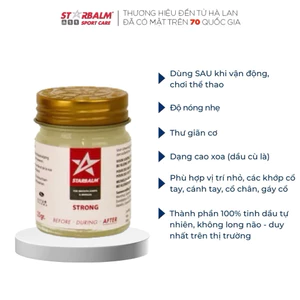 Dầu Cù Là Trắng Starbalm, Ấm Nóng Nhẹ, Thư Giãn Cơ, Tan Nhanh Vết Côn Trùng Cắn, Chống Lạnh Bụng Say Xe