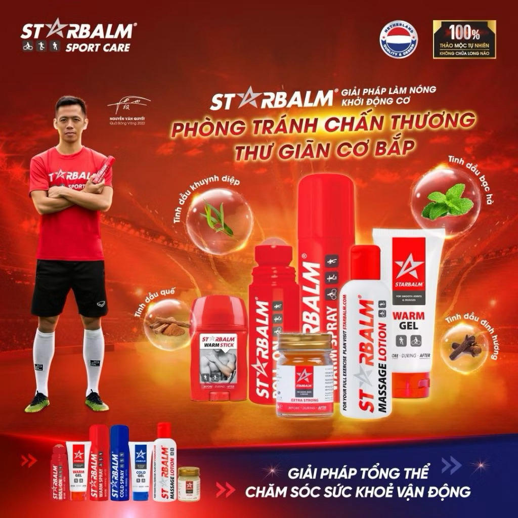 Dầu Cù Là Trắng Starbalm, Ấm Nóng Nhẹ, Thư Giãn Cơ, Tan Nhanh Vết Côn Trùng Cắn, Chống Lạnh Bụng Say Xe