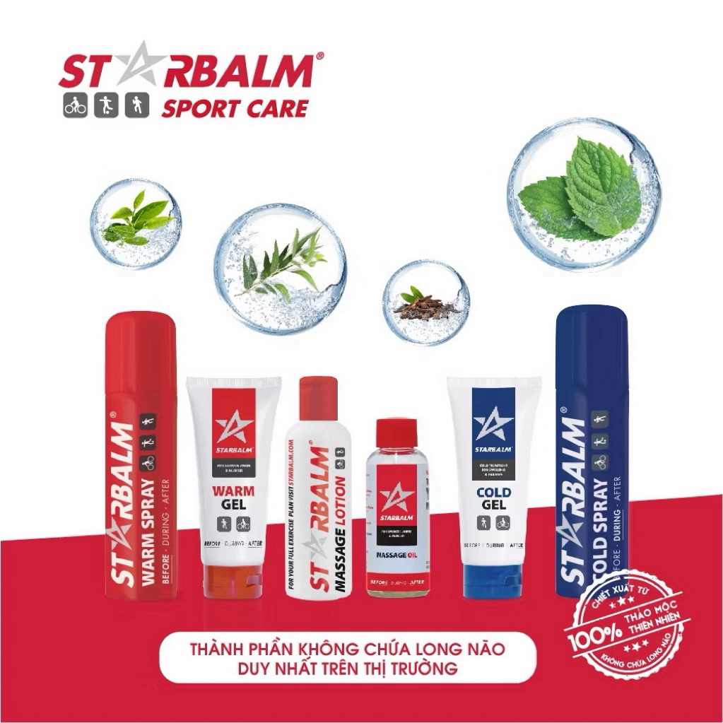 [Chính Hãng] Dầu Cù Là Đỏ Starbalm, Ấm Nóng VàThư Giãn Cơ, Giảm Ngứa Ngáy, Tan Vết Côn Trùng Cắn, Chống Lạnh Bụng Say
