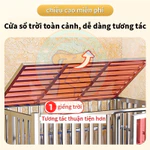 Chuồng Chó inox Gấp Gọn Có Bánh Xe + Khay + Đệm Chân Lồng chó mèo bằng inox 304 Size Đại Cho Chó Lớn — ảnh 5