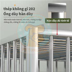 Chuồng Chó inox Gấp Gọn Có Bánh Xe + Khay + Đệm Chân Lồng chó mèo bằng inox 304 Size Đại Cho Chó Lớn — ảnh 6