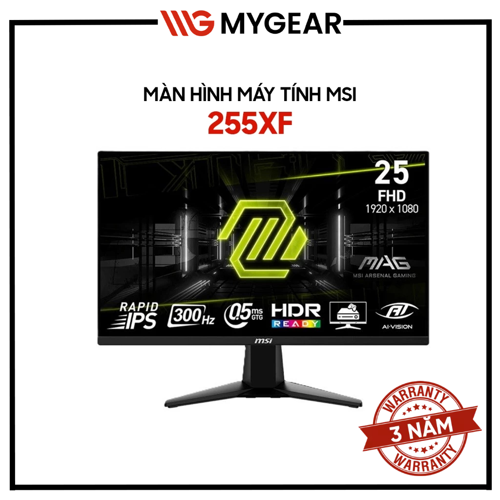 Màn Hình Gaming MSI 255XF 255PXF 24.5 inch Full HD IPS 300Hz