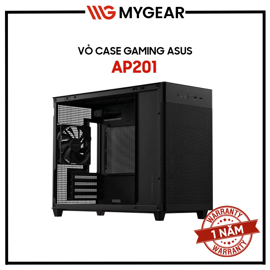 Vỏ Case ASUS Prime AP201 Tempered Glass / AP202 Tempered Glass MicroATX ...