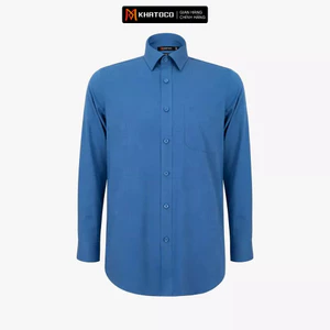 Áo sơ mi nam KHATOCO Tailor Fit dài tay mã A1MD538T1-CNCR 784-2707-D