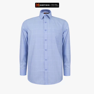 Áo sơ mi nam KHATOCO Tailor Fit dài tay A1MD538T1-CNCR790-2707-D