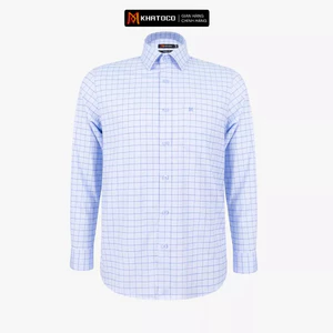 Áo sơ mi nam KHATOCO Tailor Fit dài tay A1MD538T1-CNCR848-2711-D