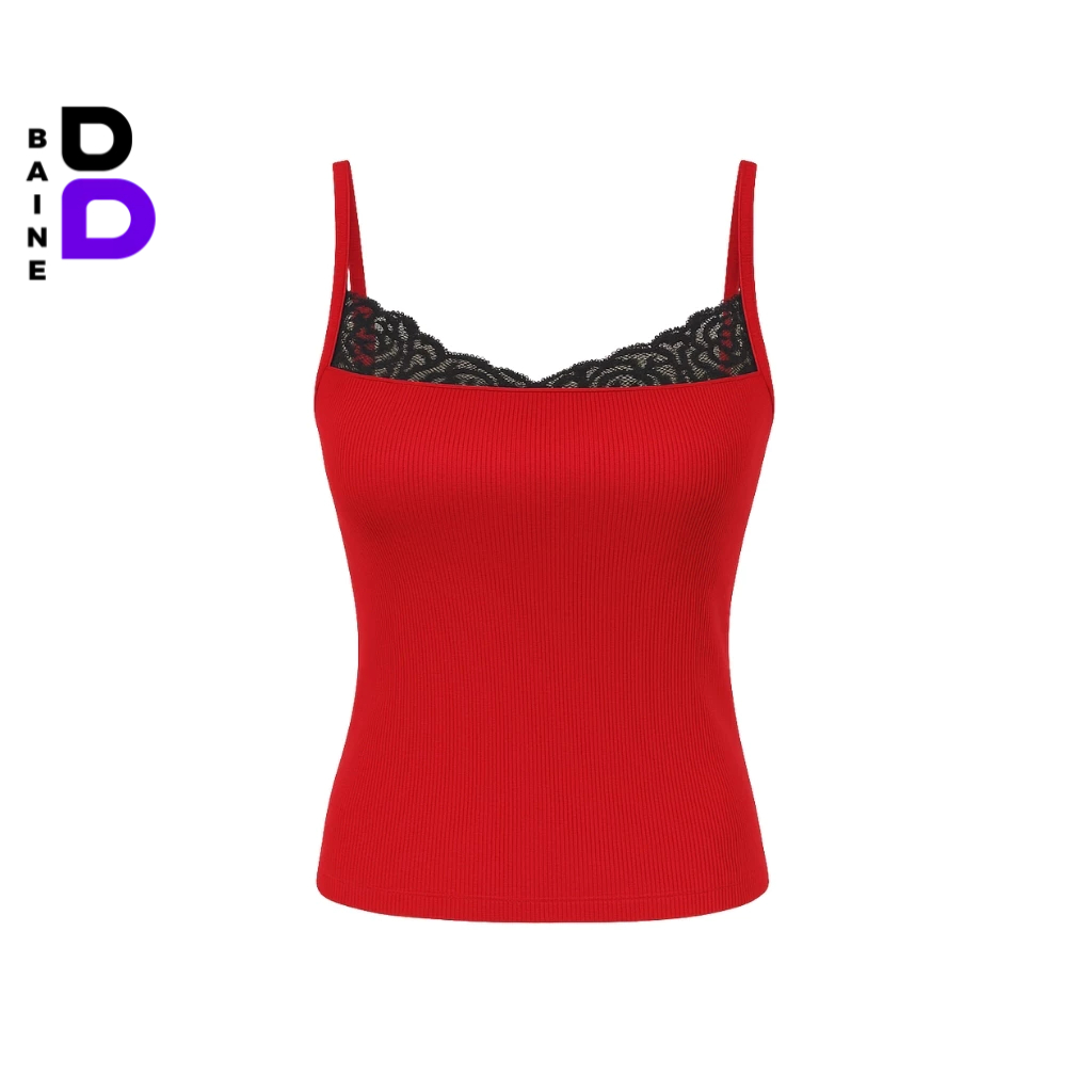 Áo Croptop HAI DÂY REN LỚN Ôm Body Nữ CR14, Áo Thun Crt 2D Kiểu Sexy Chất Gân Đẹp BAINE | BigBuy360 - bigbuy360.vn