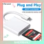 Đầu đọc thẻ nhớ SD TF 2 trong 1 dành cho điện thoại IPh tương thích với tất cả các thiết máy-SN