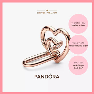 Charm Pandora ME Mạ Vàng Hồng 14K Mắt Xích Trái Tim