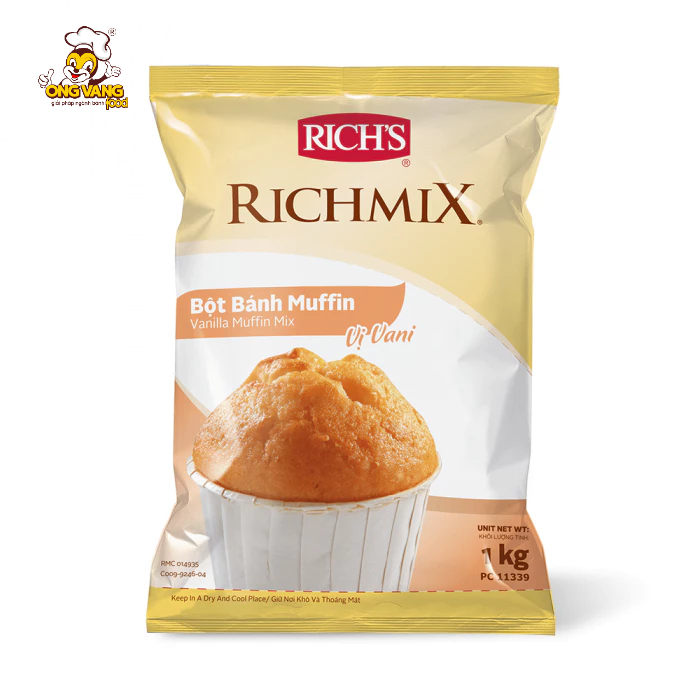 Bột Bánh Muffin Vị Vani Rich's Richmix (1kg)