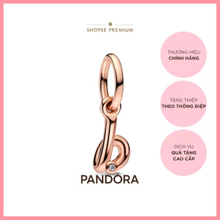 Charm Pandora Moments Mạ Vàng Hồng 14K Chữ B