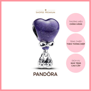 Charm Pandora Momments Bạc Bóng Bay "Baby Girl" Đổi Màu