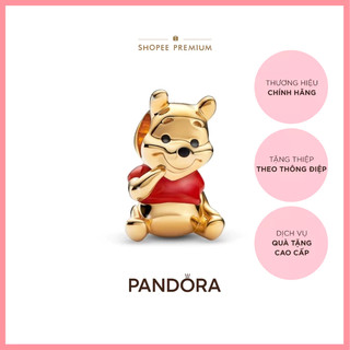 Charm Disney x Pandora Mạ Vàng 14K Nhân Vật Gấu Pooh