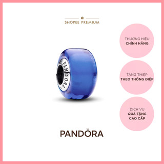 Charm Pandora Moments Bạc Murano Mini Xanh Dương