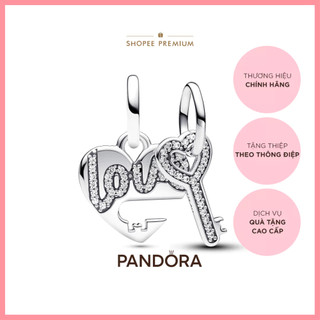 Charm Pandora Moments Bạc Trái Tim Và Chìa Khóa