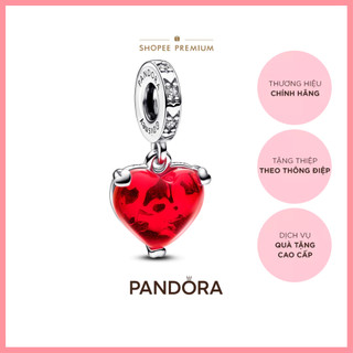 Charm Bạc Disney x Pandora Murano Mickey Và Minnie Lãng Mạn