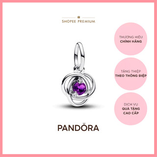 Charm Treo Pandora Đính Đá Tím Mộng Mơ Tháng 2