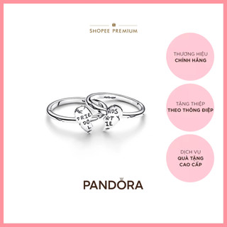 Nhẫn Stranger Things x Pandora "Friends Don't Lie" Trái Tim Tách Đôi