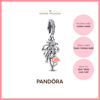 Charm Pandora Cây Dừa Và Hồng Hạc - Hè Nhiệt Đới