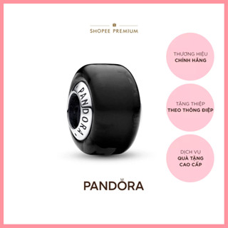 Charm Pandora Moments Bạc Murano Mini Đen Huyền Bí