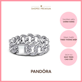 Nhẫn Bạc Pandora Timeless Kiểu Cuban