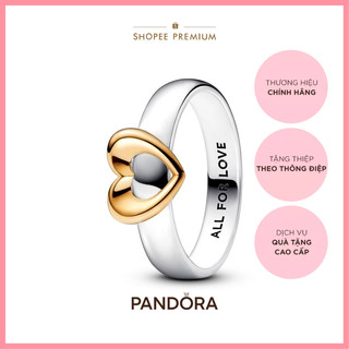 Nhẫn Pandora Moments Mạ Vàng 14k Mặt Trái Tim