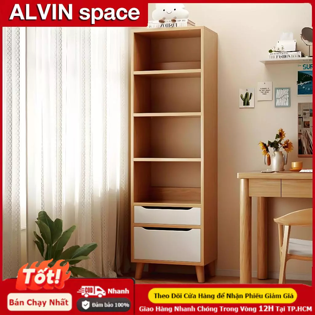 ALVIN Kệ để sách kệ sách đứngKho chứa đồ trong không gian hẹp giao hàng 24 giờ | BigBuy360 - bigbuy360.vn